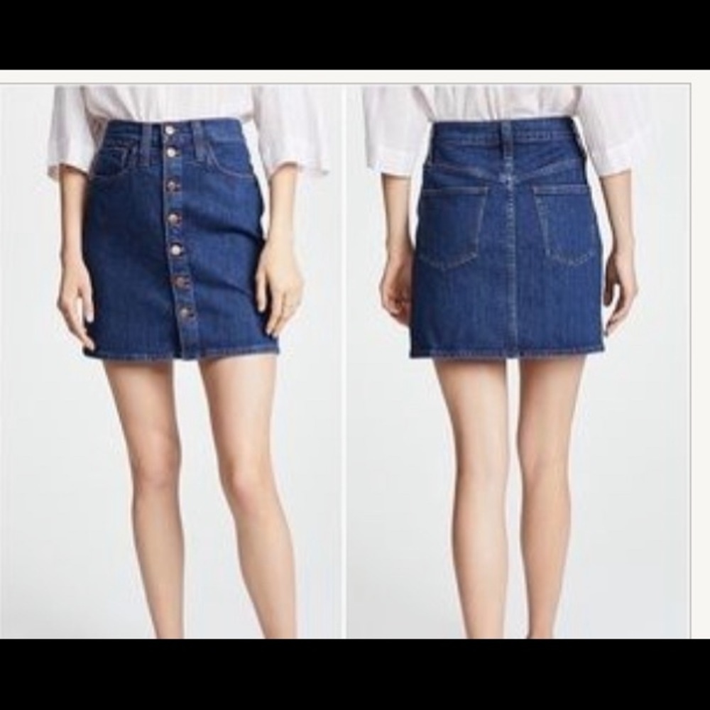 Madewell button up jeans skirt - Picture 3 of 11